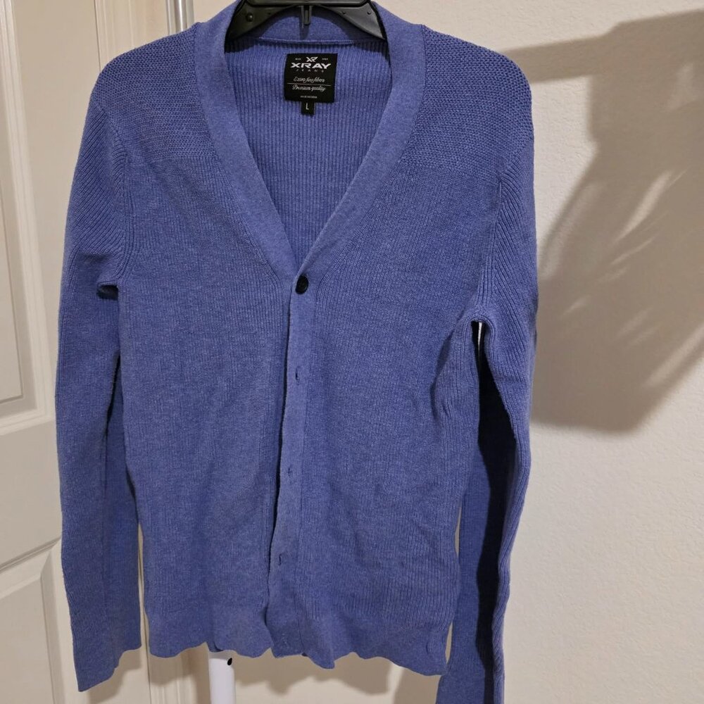 XRAY JEANS BRAND PURPLE CARDIGAN (L)